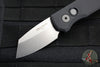 Protech Runt 5 OTS Auto Knife- Reverse Tanto- Black Handle- Stonewash Magnacut Steel Blade  R5401