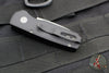 Protech Runt 5 OTS Auto Knife- Reverse Tanto- Black Handle- Stonewash Magnacut Steel Blade  R5401