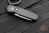 Protech Runt 5 OTS Auto Knife- Reverse Tanto- Black Handle- Stonewash Magnacut Steel Blade  R5401