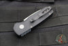 Protech Runt 5 OTS Auto Knife- Reverse Tanto- Textured Black Handle- Stonewash Magnacut Steel Blade  R5405