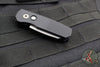 Protech Runt 5 OTS Auto Knife- Reverse Tanto- Textured Black Handle- Stonewash Magnacut Steel Blade  R5405