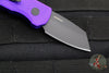 Protech Runt 5 OTS Auto Knife- Reverse Tanto- Textured Purple Handle- Black DLC Magnacut Steel Blade  R5406-PURPLE