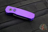 Protech Runt 5 OTS Auto Knife- Reverse Tanto- Textured Purple Handle- Black DLC Magnacut Steel Blade  R5406-PURPLE