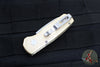 Protech Runt 5 Limited- Out The Side (OTS) Auto Knife- Special Textured Aluminum Bronze Smooth Body- Stonewash Reverse Tanto Blade R411
