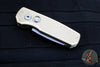 Protech Runt 5 Limited- Out The Side (OTS) Auto Knife- Special Textured Aluminum Bronze Smooth Body- Stonewash Reverse Tanto Blade R411