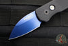Protech Runt OTS Auto Knife- Wharncliffe- Black Textured Handle- Stonewash Sapphire Blue Magnacut Steel Blade  R5306-SB