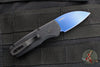 Protech Runt OTS Auto Knife- Wharncliffe- Black Textured Handle- Stonewash Sapphire Blue Magnacut Steel Blade  R5306-SB