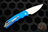 Protech Tactical Response 5 OTS Auto Blue Handle Bead Blast Plain Blade T501-BLUE