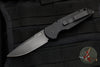 Protech Protech LEFT HAND Tactical Response 3 Out The Side (OTS) Auto Knife- Black Grooved Handle- Black Blade TR-3 L-2