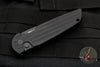 Protech Protech LEFT HAND Tactical Response 3 Out The Side (OTS) Auto Knife- Black Grooved Handle- Black Blade TR-3 L-2