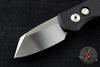 Protech Runt Special Blade Show Black Textured Body Mirror Reverse Tanto Blade Out The Side (OTS) Auto Knife R5208
