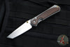 Chris Reeve Small Sebenza 31- Tanto Edge- Macassar Ebony Inlay- Magnacut Steel Blade S31-1134
