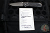 Chris Reeve Small Sebenza 31- Black Micarta Inlay- Raindrop Damascus Drop Point Blade S31-1206