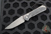 Chris Reeve Small Sebenza 31- Black Micarta Inlay- Raindrop Damascus Drop Point Blade S31-1206