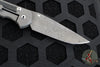 Chris Reeve Small Sebenza 31- Black Micarta Inlay- Raindrop Damascus Drop Point Blade S31-1206