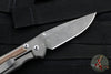 Chris Reeve Small Sebenza 31- Natural Micarta Inlay- Raindrop Damascus- Drop Point Blade S31-1218