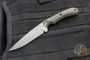 RMJ Tactical- Sparrow small EDC Knife- Dirty Olive G-10 Handle Nitro-V