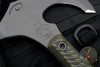RMJ Berserker- Tungsten Finished- Dirty Olive G-10 Handle