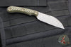 RMJ Coho- Small EDC Knife- Tungsten Gray- Dirty Olive G-10 Handle
