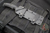 RMJ Tactical Combat Africa Fixed Blade Knife- Tungsten Finish- Black G-10 Handle
