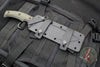 RMJ Tactical Combat Africa Fixed Blade Knife- Tungsten Finish- Dirty Olive G-10