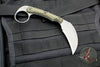 RMJ Korbin Karambit Fixed Blade EDC Knife- Dirty Olive G-10 Handle