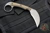 RMJ Korbin Karambit Fixed Blade EDC Knife- Hyena Brown G-10 Handle