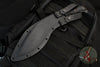 RMJ Tactical - Kukri Knife Fixed Blade- Tungsten Gray With Black G-10 Handle