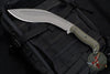 RMJ Tactical - Kukri Knife Fixed Blade- Tungsten Gray With Dirty Olive G-10 Handle