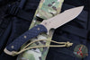 Spartan Blades Horkos Fixed Blade- Black Handle- FDE Handle Scale-Multicam Molle Sheath SB4DEBKNLMC