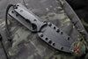 Spartan Blades - Spartan Harsey Tactical Trout Fixed Blade Black with Black Micarta Handle and Black Kydex Sheath