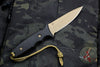 Spartan Blades - Spartan Harsey Tactical Trout Fixed Blade FDE Blade with Black Micarta Handle and Tan Molle Sheath