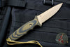Spartan Blades - Spartan Harsey Tactical Trout Fixed Blade FDE Blade with Camo Micarta Handle and Tan Molle Sheath