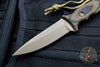 Spartan Blades - Spartan Harsey Tactical Trout Fixed Blade FDE Blade with Camo Micarta Handle and Tan Molle Sheath