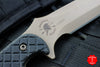 Spartan Blades Ares Fixed Blade FDE with Black Handle and Black Molle Sheath