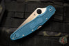 Spyderco Police Folding Knife Blue FRN Handle K390 Satin Blade C07FP4K390