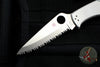 Spyderco Endura Satin Full Serrated with Stainless Steel Handles Lockback Knife C10S