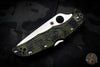 Spyderco Endura Zome Green Handle Satin Flat Ground Lockback Knife C10ZFPGR