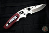 Spyderco Phoenix Sprint Run Folder Red G-10 Satin Drop Point Blade Ball Bearing Lock C114GPRD