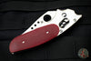 Spyderco Phoenix Sprint Run Folder Red G-10 Satin Drop Point Blade Ball Bearing Lock C114GPRD