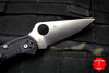 Spyderco Delica Black Handle VG-10 Satin Flat Ground Lockback Knife C11FPBK