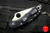 Spyderco Delica Black Handle VG-10 Satin Flat Ground Lockback Knife C11FPBK