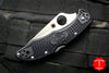 Spyderco Delica Black Handle VG-10 Satin Flat Ground Lockback Knife C11FPBK