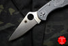 Spyderco Delica Gray Handle VG-10 Satin Flat Ground Lockback Knife C11FPGY