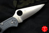 Spyderco Delica Gray Handle VG-10 Satin Flat Ground Lockback Knife C11FPGY