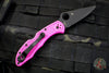 Spyderco Delica Pink Handle Black Flat Ground S30V Blade C11FPPNS30VBK