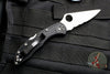 Spyderco Delica Thin Red Line Black Handle VG-10 Part Serrated Satin Flat Ground Lockback Knife C11FPSBKRD