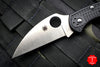 Spyderco Delica Folding Knife Wharncliffe Satin Blade Black FRN Handle C11FPWCBK