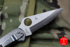 Spyderco Delica Stainless Steel Handle VG-10 Full Serrated Satin Flat Ground Lockback Knife C11S