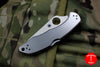 Spyderco Delica Stainless Steel Handle VG-10 Full Serrated Satin Flat Ground Lockback Knife C11S